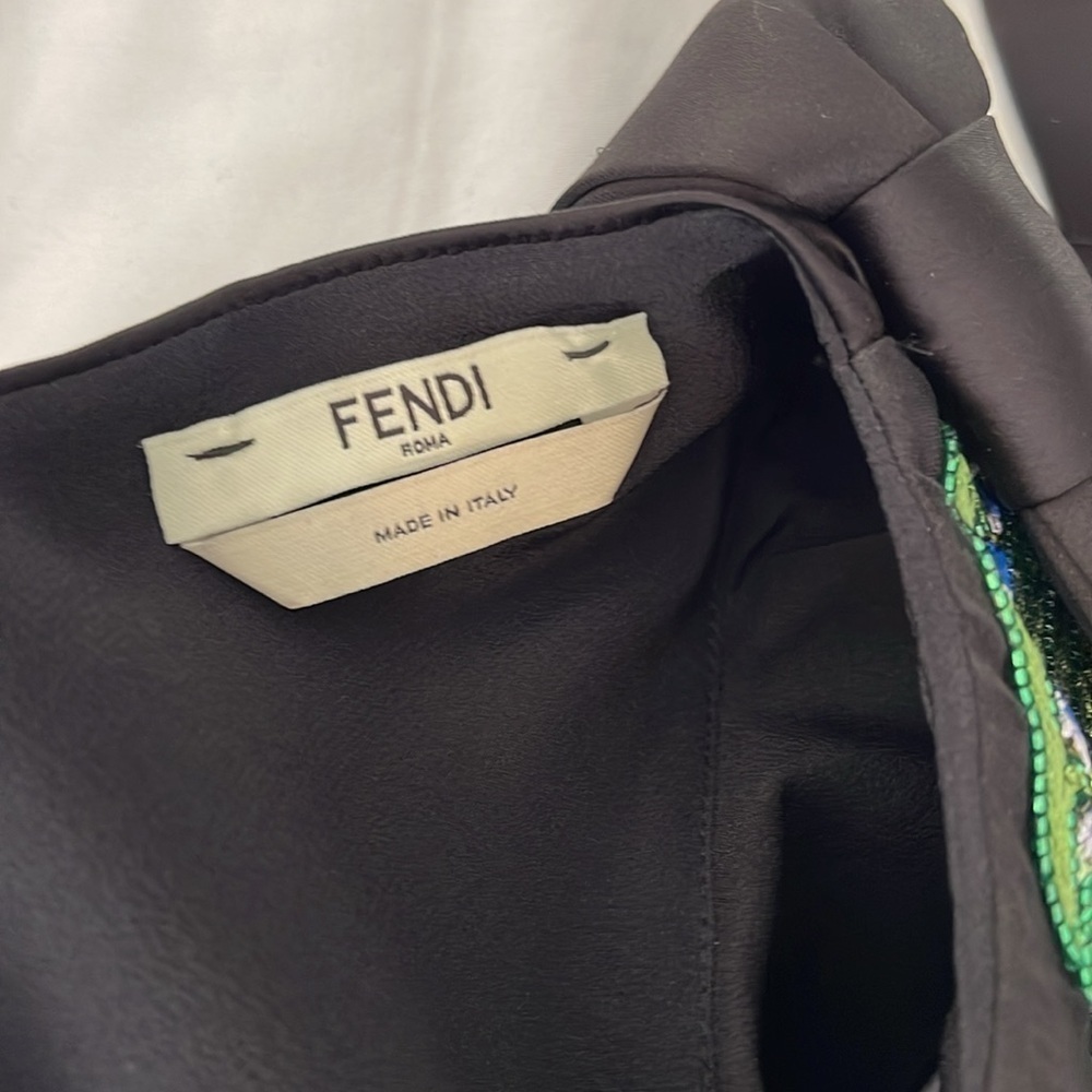 Authentic FENDI Black embellished dress size 38 xs-s NEW - Picture 11 of 12
